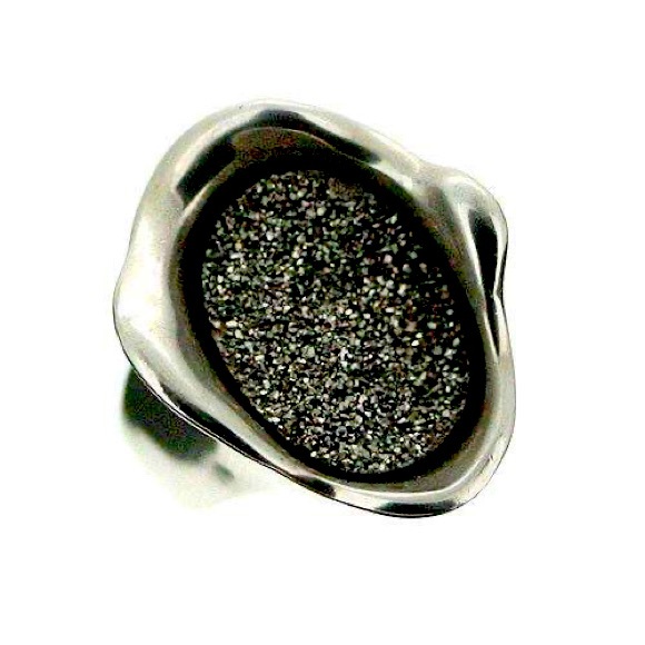 HG Silver Drusy Ring - Picture 9 of 10